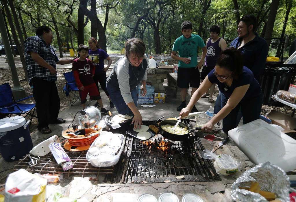 Camping at Brackenridge Park is a cherished Easter tradition in San Antonio