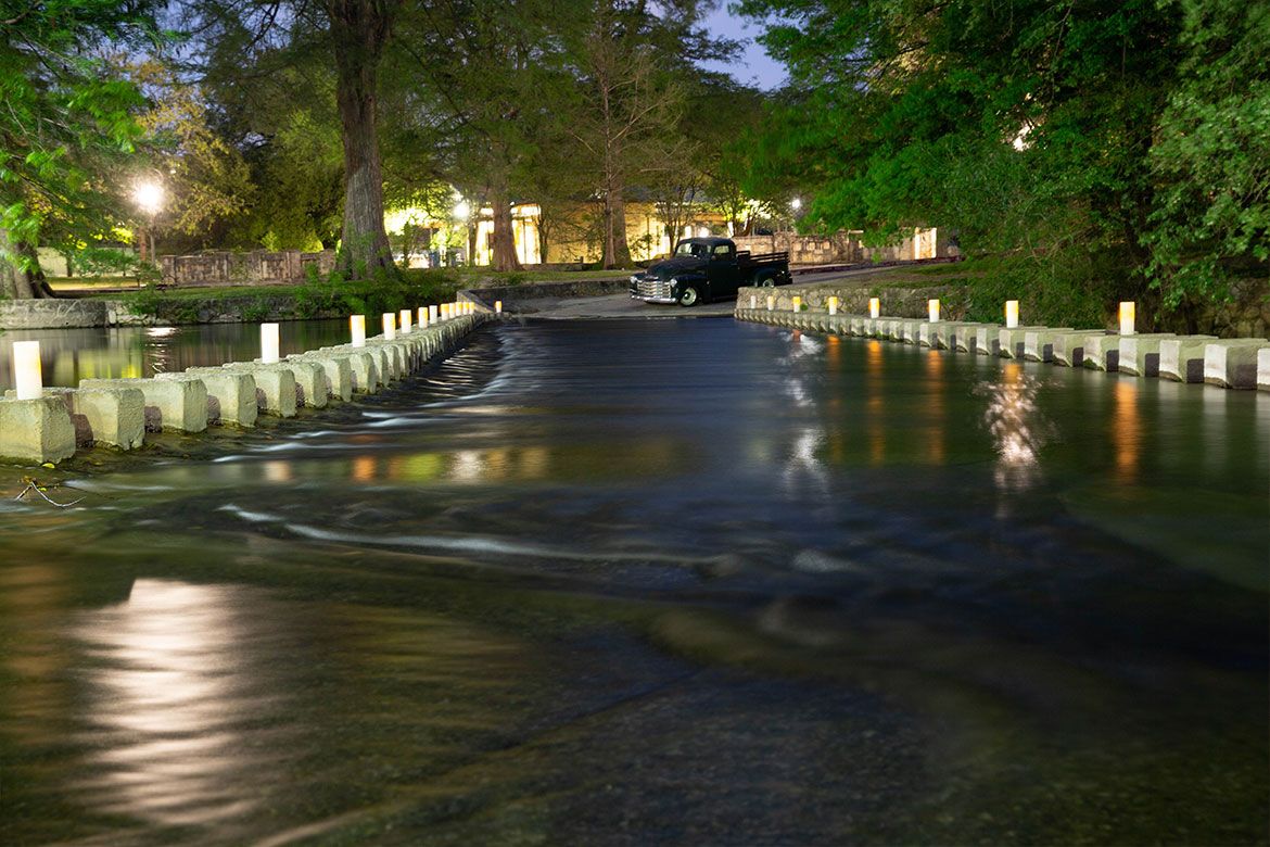 San Antonians have a chance to drive through Brackenridge Park's low-water crossing this week